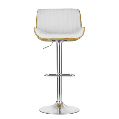 Artiss Bar Stools Swivel Leather Chairs Wooden - Cosy Abode