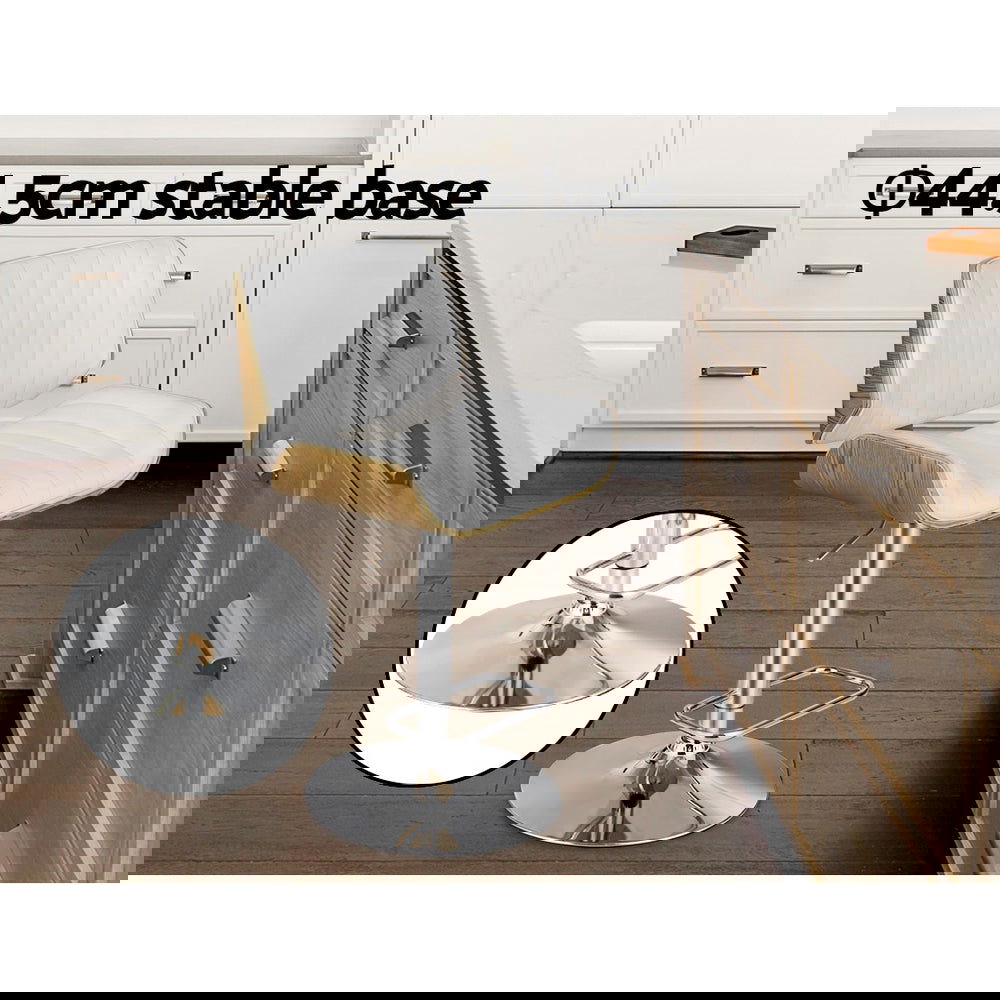 Artiss Bar Stools Swivel Leather Chairs Wooden - Cosy Abode