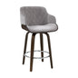 Artiss Bar Stools Swivel Velvet Padded Wooden - Cosy Abode