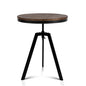 Artiss Bar Table 67-86CM Height Round Brown - Cosy Abode