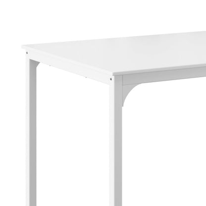 Artiss Bar Table Dining Desk Metal Legs - White - Cosy Abode