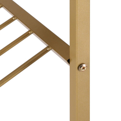 Artiss Bar Table Dining Storage Shelf Wine Rack Home Kitchen Office Desk Gold - Cosy Abode