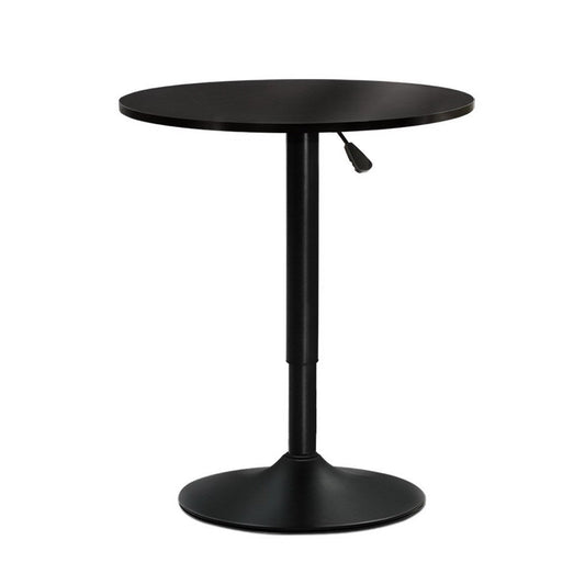 Artiss Bar Table Gas Lift Round Black - Cosy Abode