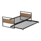 Artiss Bed Frame 2x Single Size Metal Trundle Daybed DEAN - Cosy Abode