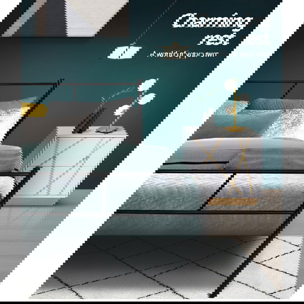 Artiss Bed Frame Double Metal Bed Frames SOL - Cosy Abode