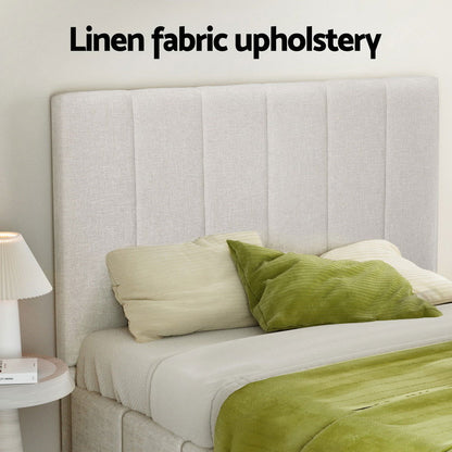 Artiss Bed Frame Double Size Beige TETTE - Cosy Abode