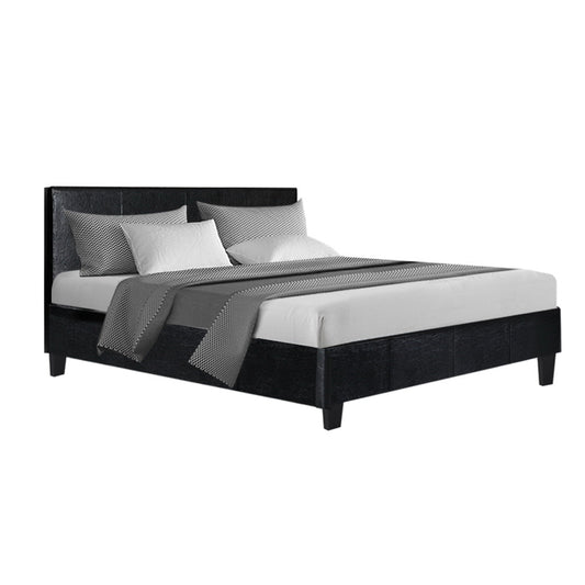 Artiss Bed Frame Double Size Black NEO - Cosy Abode