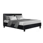 Artiss Bed Frame Double Size Black NEO - Cosy Abode