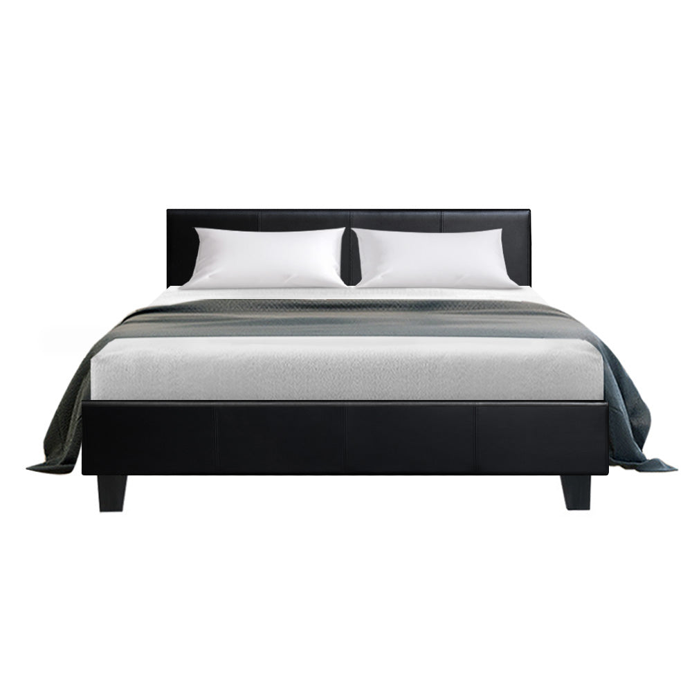 Artiss Bed Frame Double Size Black NEO - Cosy Abode