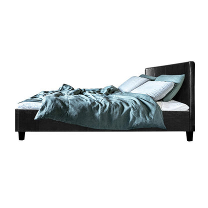 Artiss Bed Frame Double Size Black NEO - Cosy Abode
