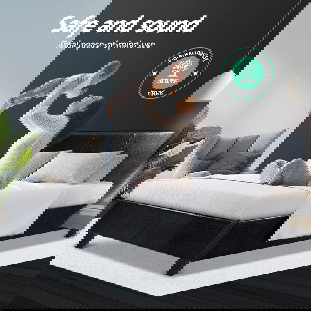 Artiss Bed Frame Double Size Black NEO - Cosy Abode