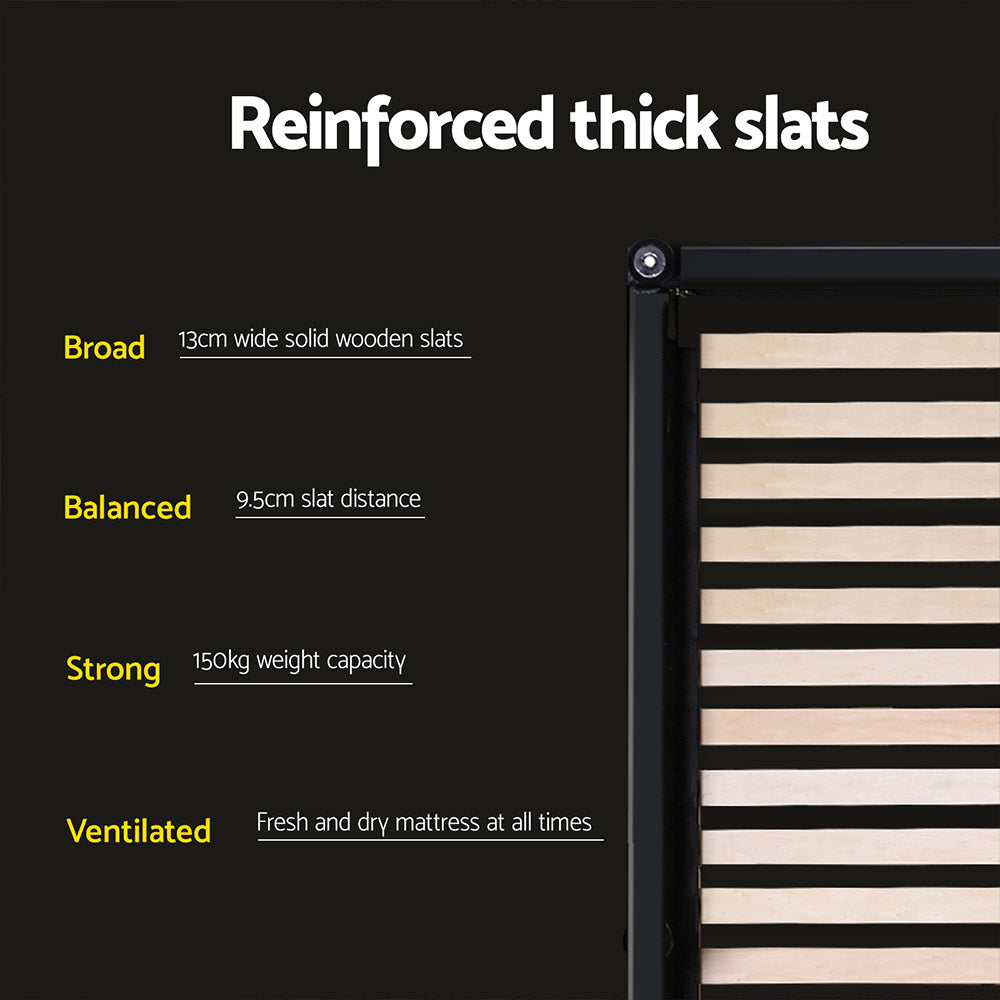 Artiss Bed Frame Double Size Black NEO - Cosy Abode