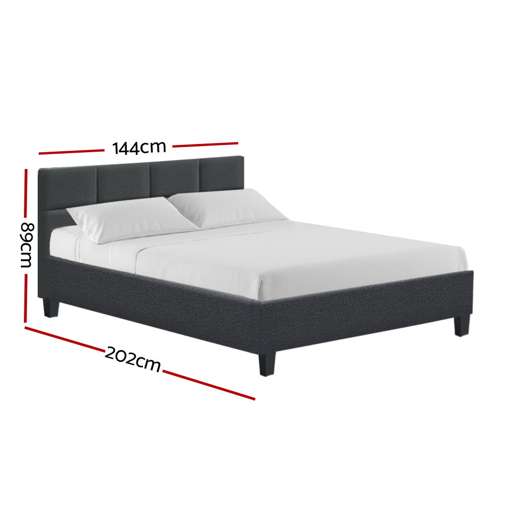 Artiss Bed Frame Double Size Charcoal TINO - Cosy Abode