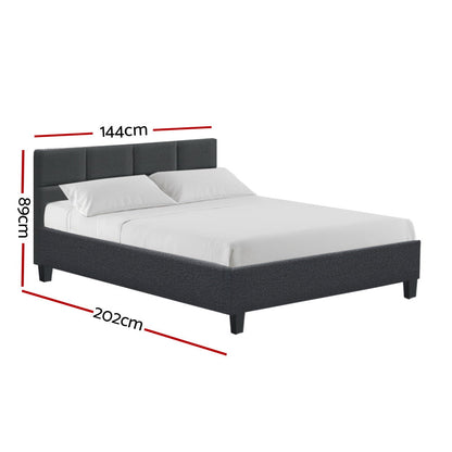 Artiss Bed Frame Double Size Charcoal TINO - Cosy Abode