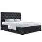 Artiss Bed Frame Double Size Gas Lift Charcoal VILA - Cosy Abode