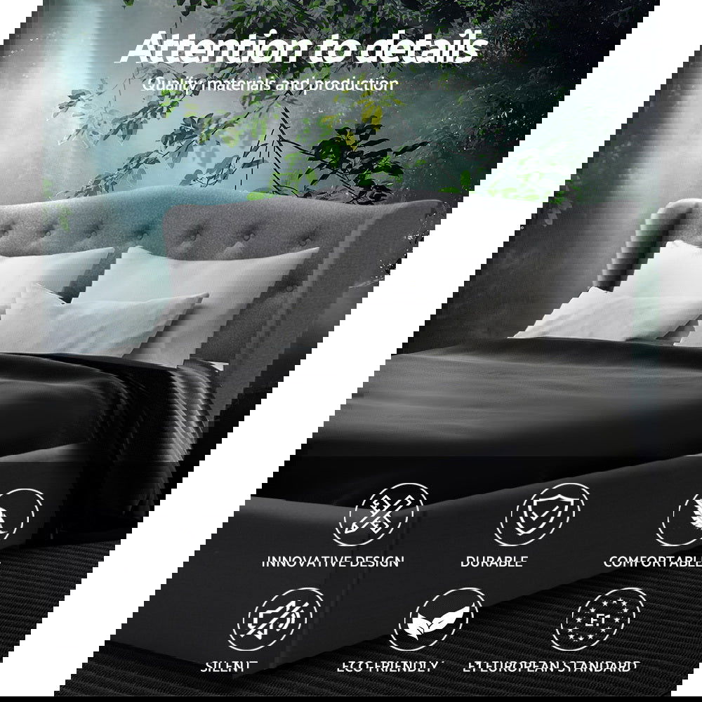 Artiss Bed Frame Double Size Grey PIER - Cosy Abode