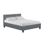 Artiss Bed Frame Double Size Grey VANKE - Cosy Abode