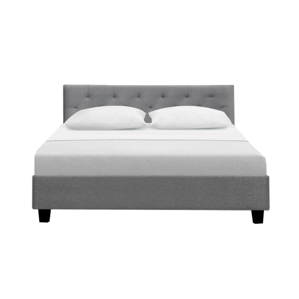Artiss Bed Frame Double Size Grey VANKE - Cosy Abode