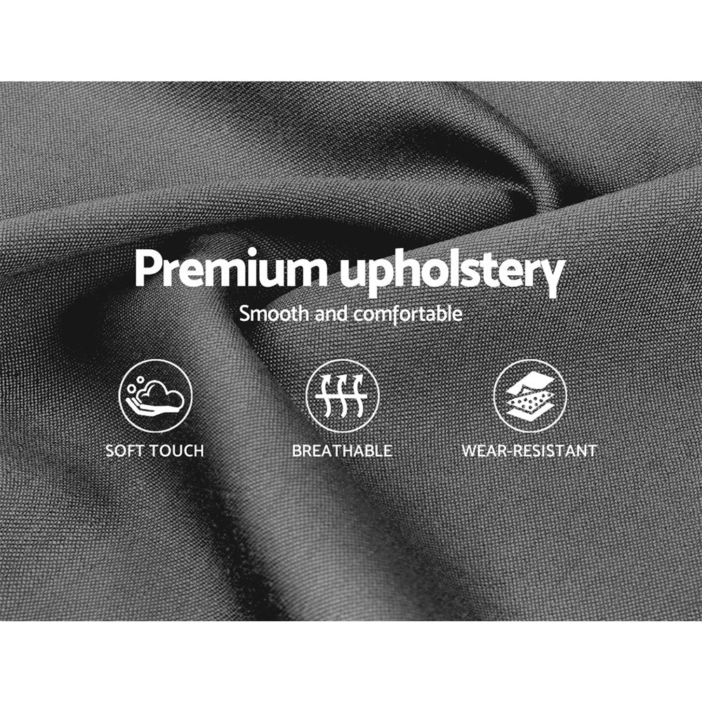 Artiss Bed Frame Double Size Grey VANKE - Cosy Abode