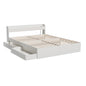 Artiss Bed Frame Double Size Mattress Base wtih Charging Ports 2 Storage Drawers - Cosy Abode