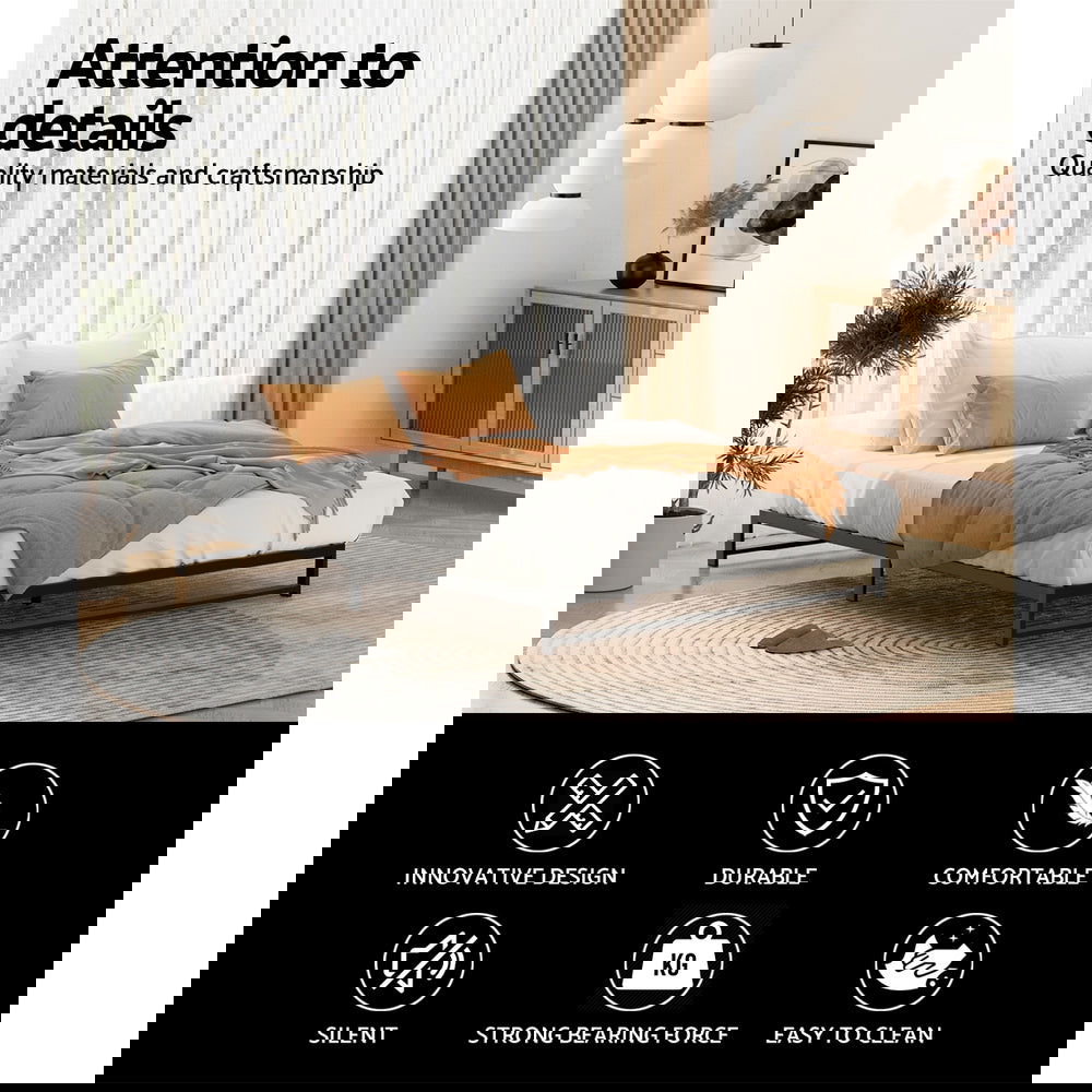 Artiss Bed Frame Double Size Metal BERU - Cosy Abode