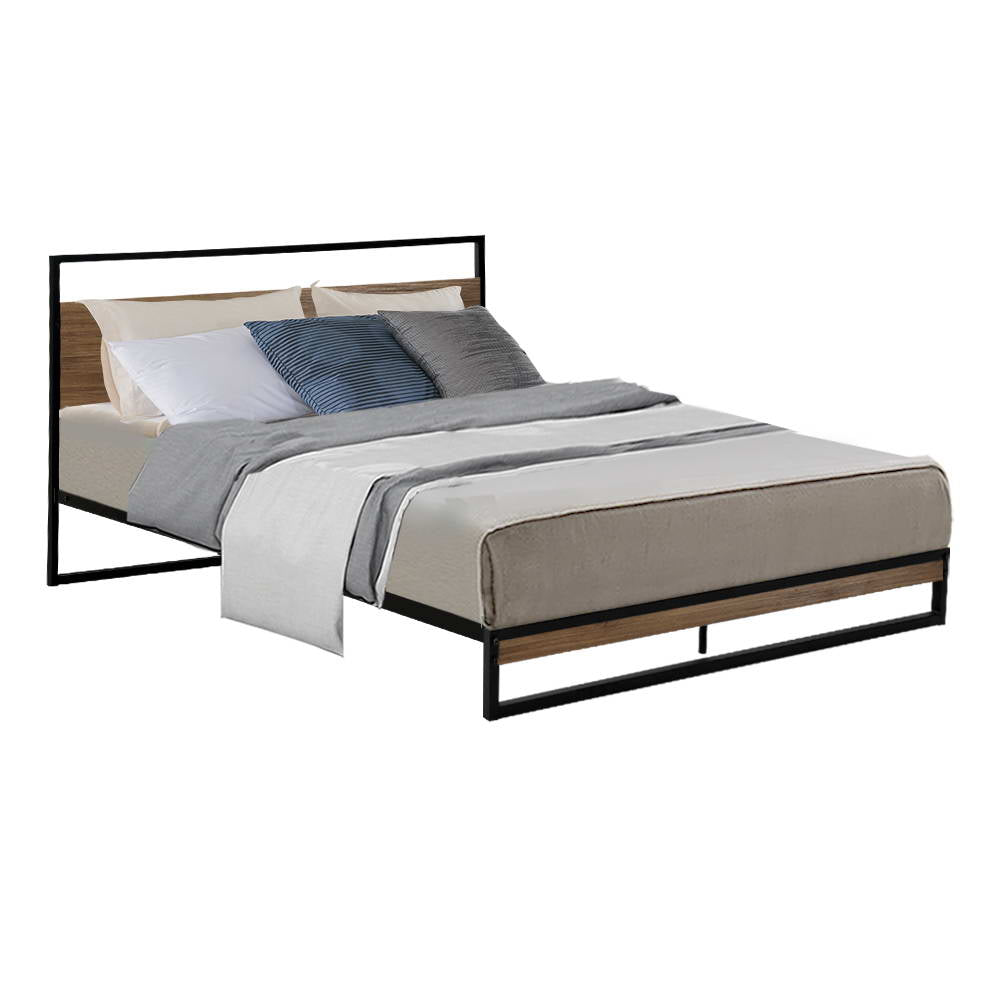 Artiss Bed Frame Double Size Metal Frame DANE - Cosy Abode