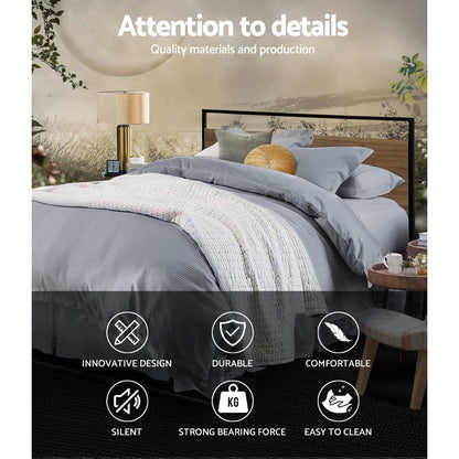 Artiss Bed Frame Double Size Metal Frame DANE - Cosy Abode