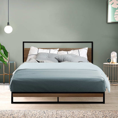 Artiss Bed Frame Double Size Metal Frame DANE - Cosy Abode