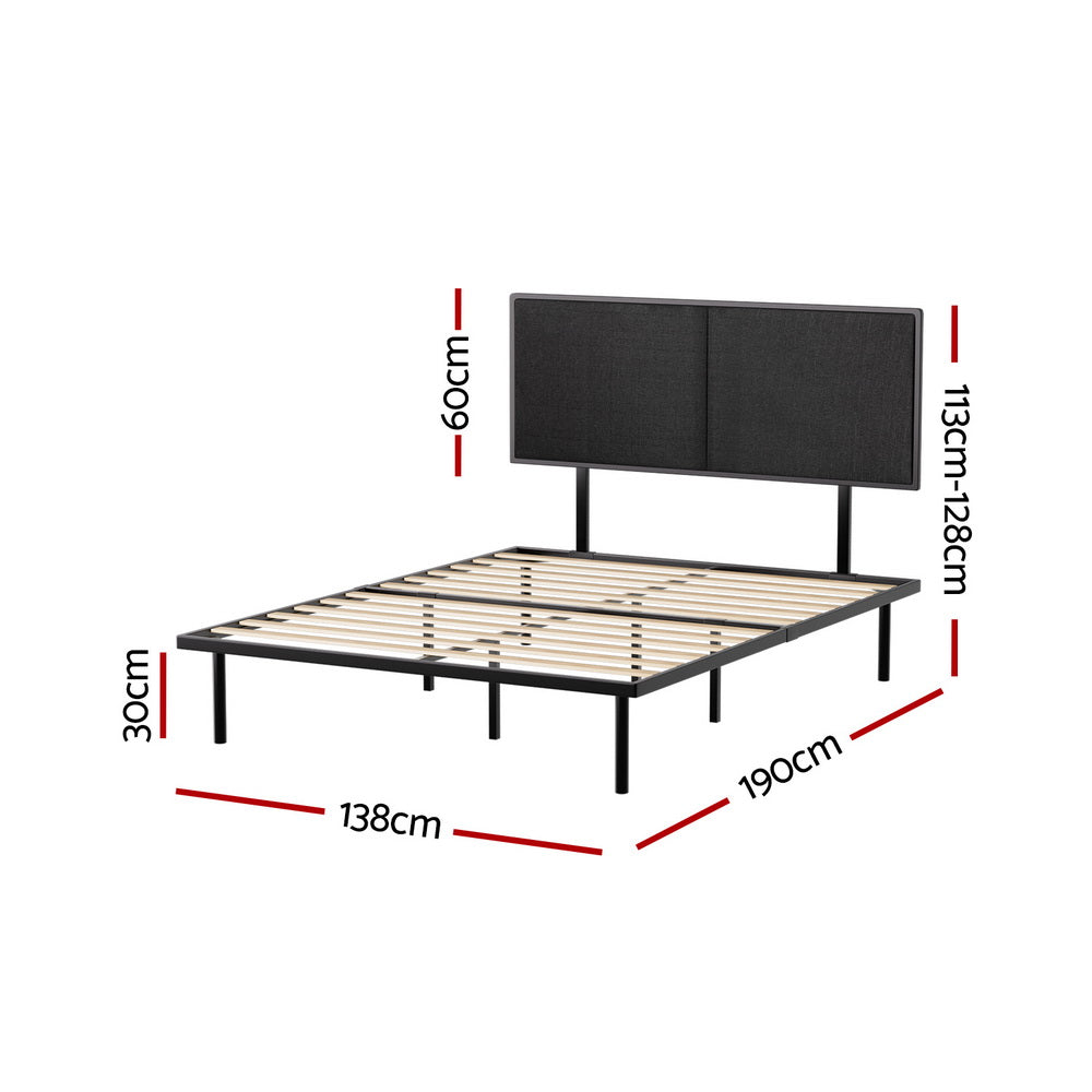 Artiss Bed Frame Double Size Metal Frame NOE - Cosy Abode