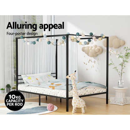 Artiss Bed Frame Double Size Metal Frame POCHY - Cosy Abode