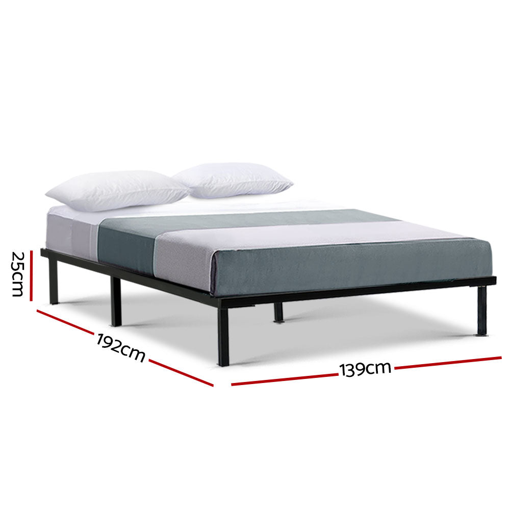 Artiss Bed Frame Double Size Metal Frame TED - Cosy Abode