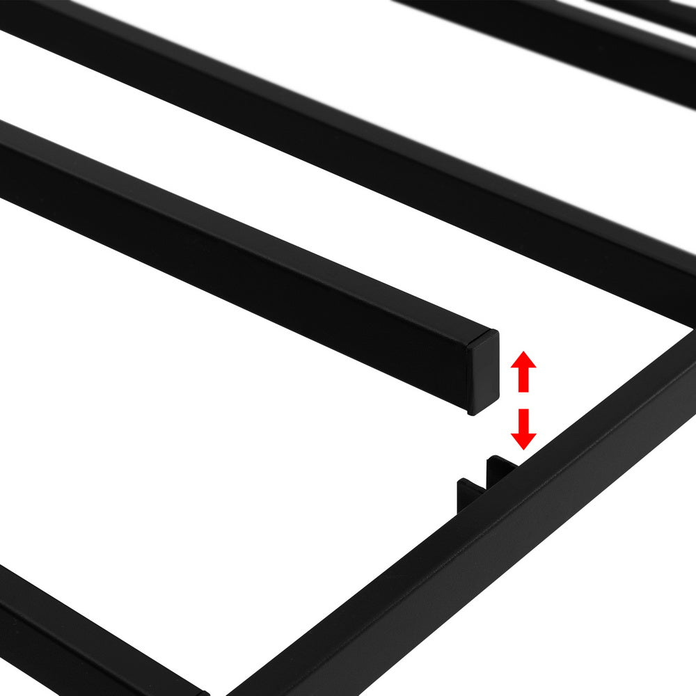 Artiss Bed Frame Double Size Metal Grey MASON - Cosy Abode