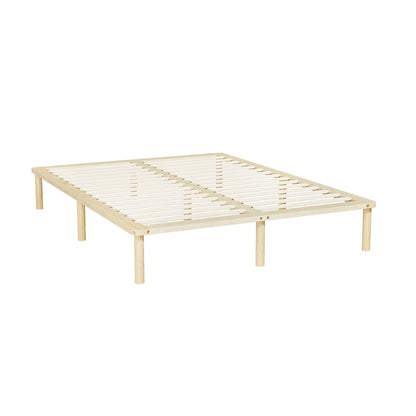 Artiss Bed Frame Double Size Wooden Base Mattress Platform Timber Pine AMBA - Cosy Abode