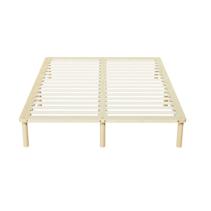 Artiss Bed Frame Double Size Wooden Base Mattress Platform Timber Pine AMBA - Cosy Abode