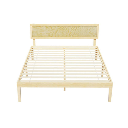 Artiss Bed Frame Double Size Wooden Base Mattress Platform Timber Pine YUMI - Cosy Abode