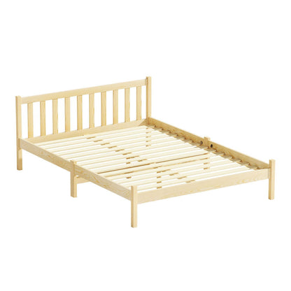 Artiss Bed Frame Double Size Wooden Oak SOFIE - Cosy Abode