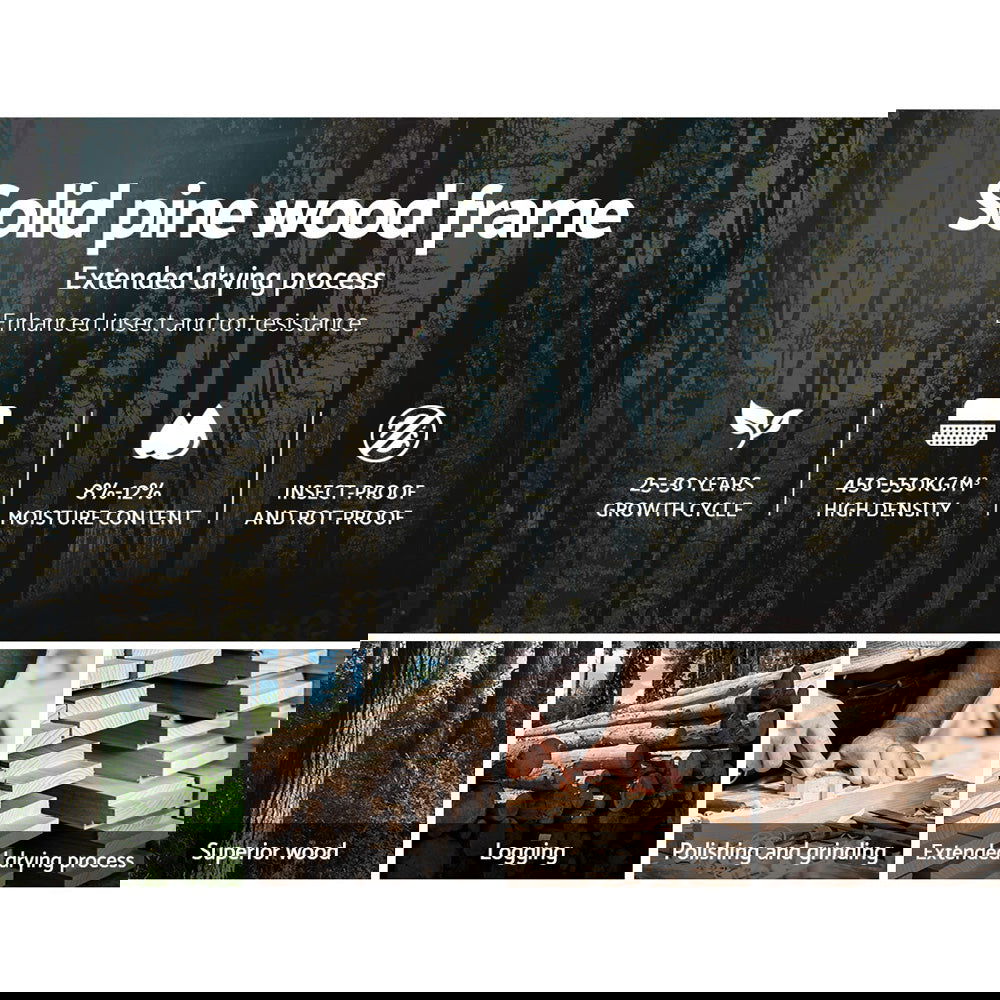 Artiss Bed Frame Double Size Wooden White JADE - Cosy Abode