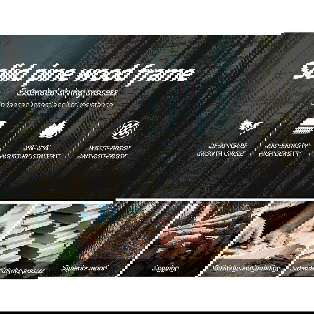 Artiss Bed Frame Double Size Wooden White LEXI - Cosy Abode