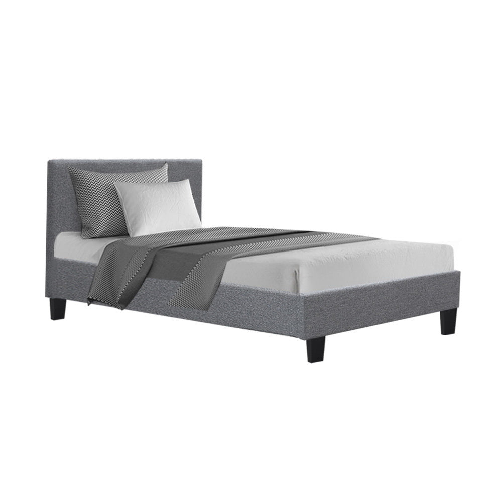 Artiss Bed Frame King Single Size Grey NEO - Cosy Abode