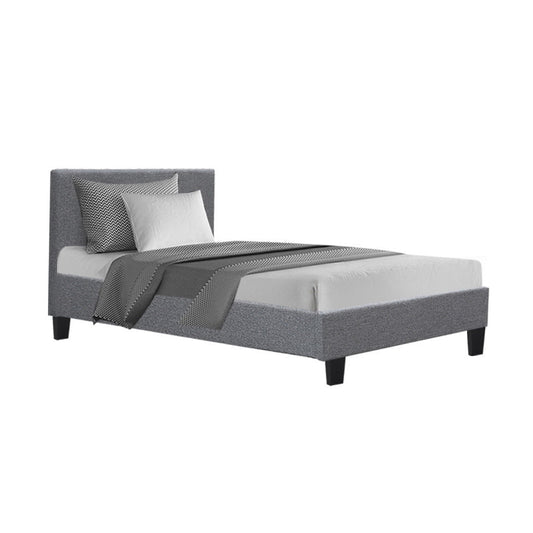 Artiss Bed Frame King Single Size Grey NEO - Cosy Abode