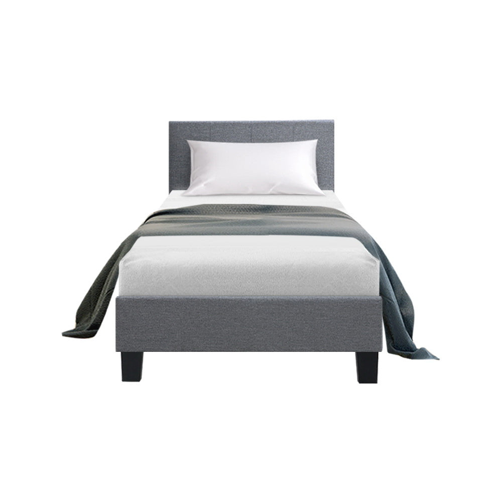 Artiss Bed Frame King Single Size Grey NEO - Cosy Abode