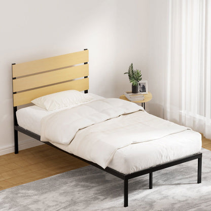 Artiss Bed Frame King Single Size Metal Base Mattress Platform Foundation PAULA - Cosy Abode
