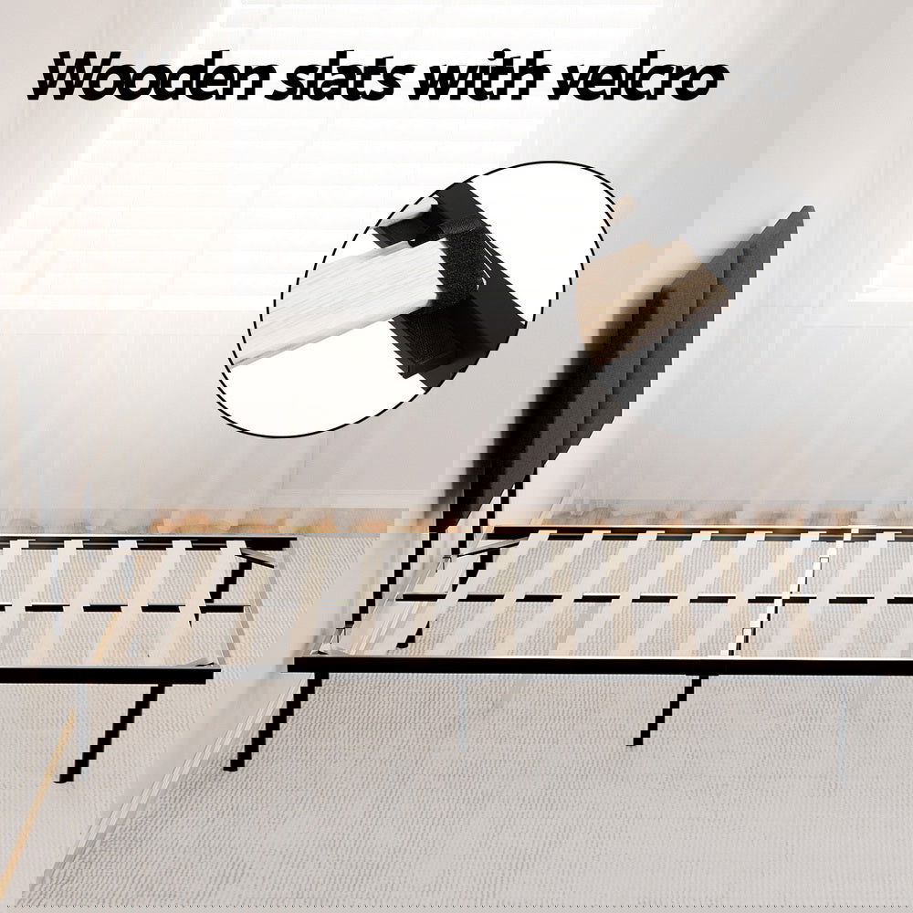 Artiss Bed Frame King Single Size Metal Frame NOR - Cosy Abode