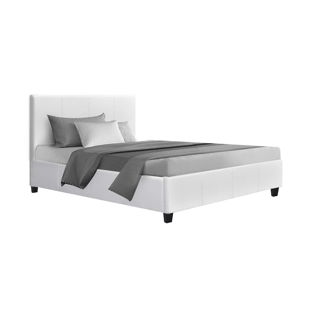 Artiss Bed Frame King Single Size White NEO - Cosy Abode