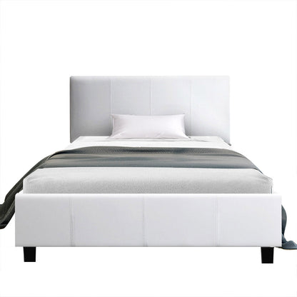 Artiss Bed Frame King Single Size White NEO - Cosy Abode