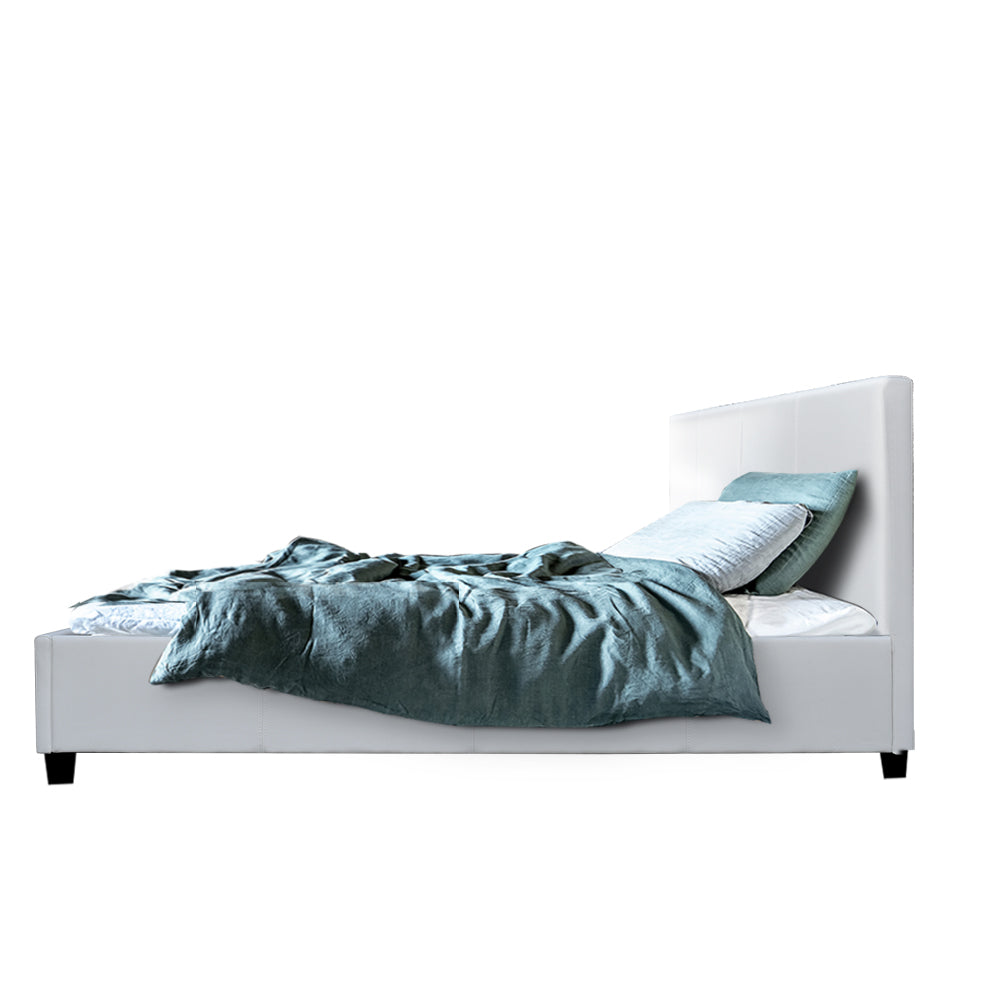 Artiss Bed Frame King Single Size White NEO - Cosy Abode
