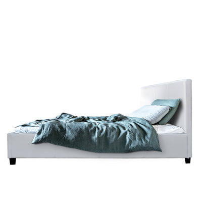 Artiss Bed Frame King Single Size White NEO - Cosy Abode