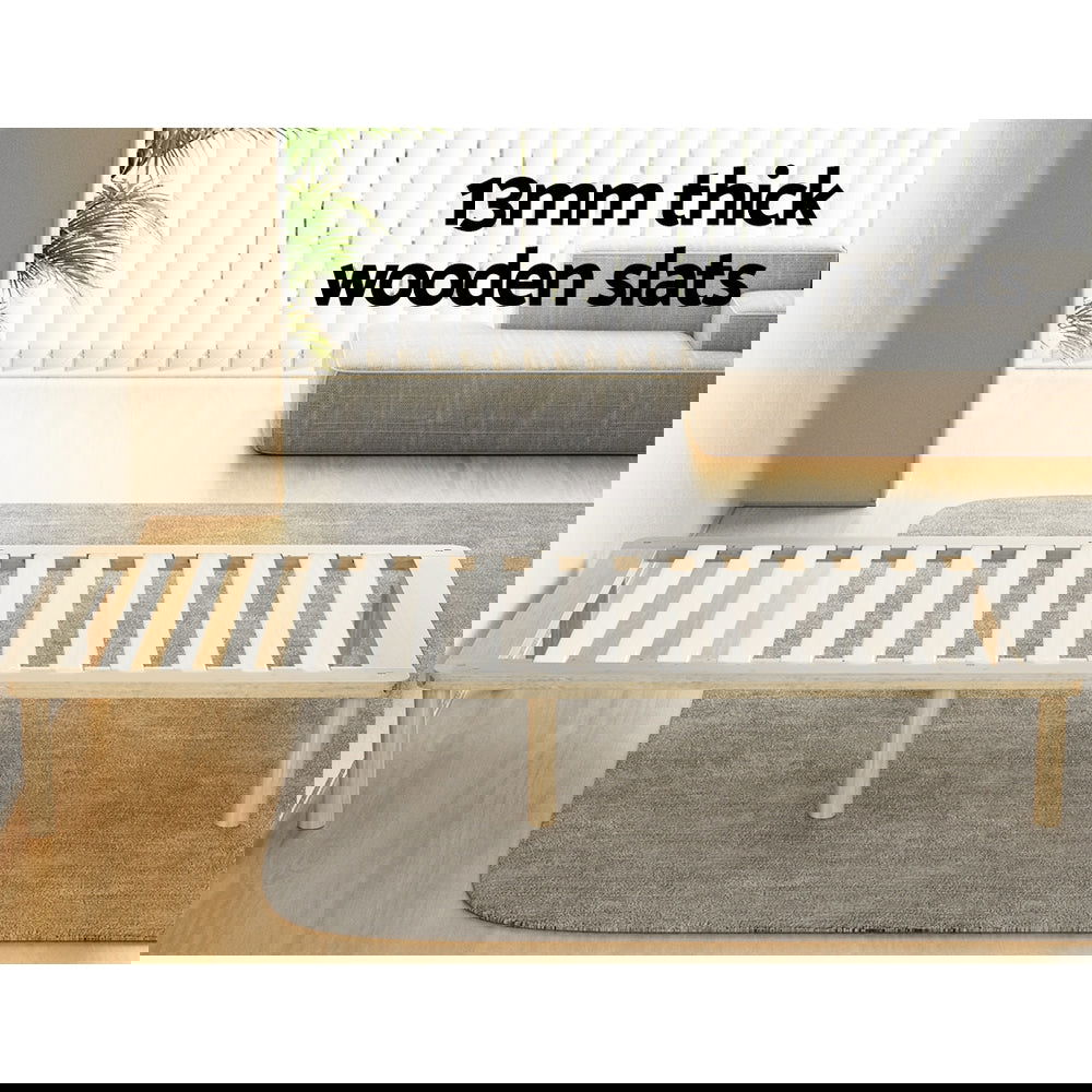 Artiss Bed Frame King Single Size Wooden Base Mattress Platform Timber Pine AMBA - Cosy Abode