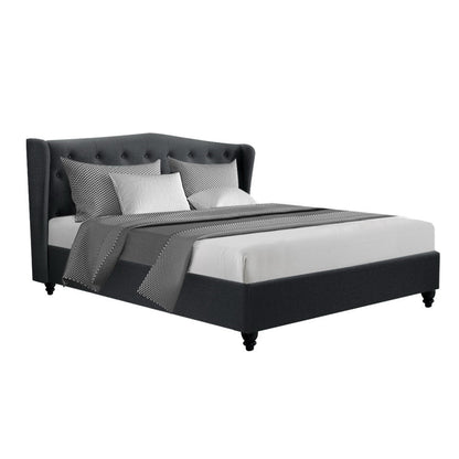 Artiss Bed Frame King Size Charcoal PIER - Cosy Abode