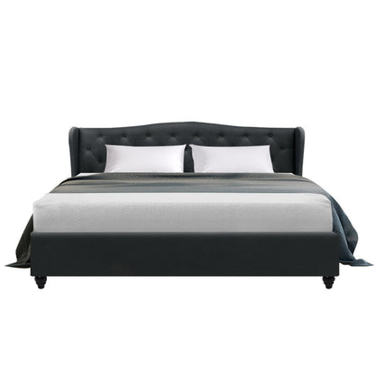 Artiss Bed Frame King Size Charcoal PIER - Cosy Abode